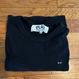 Comme des Garcons Play Small Black Emblem T-shirt